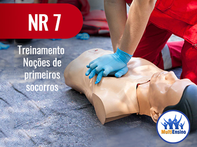NR 7 Treinamento noções de primeiros socorros:  Veja detalhes: 